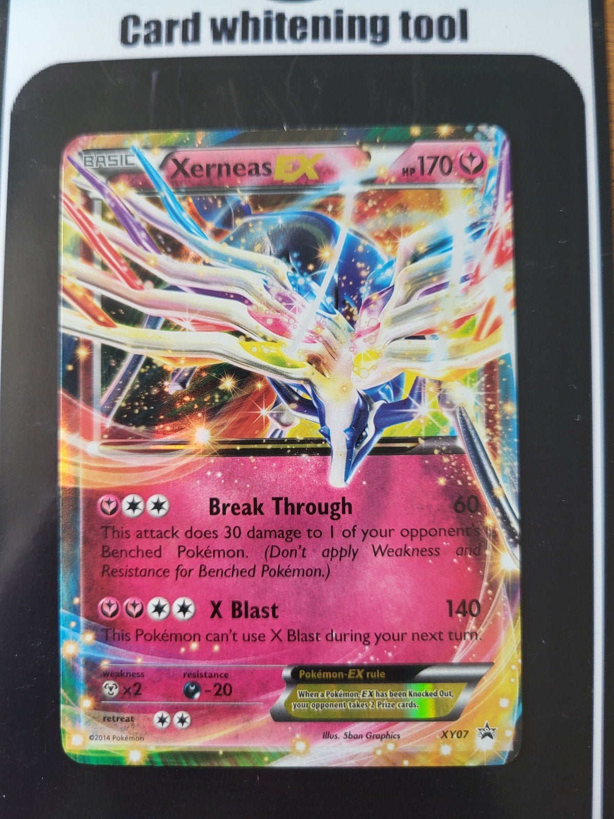 Xerneas XY07 Pokémon promo, Ophalen of Verzenden, Gebruikt, Losse kaart, Foil