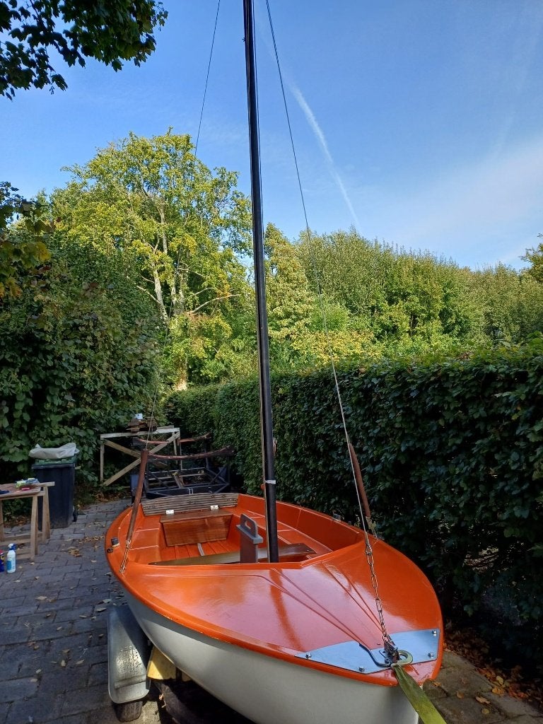 Kolibri 360 zeilboot met trailer en evt buitenboordmotor, Gebruikt, 4 m, Roer, Overige typen