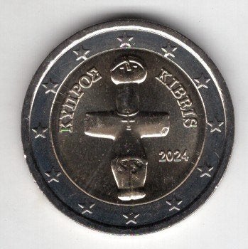 2 Euro Cyprus 2024 - Reguliere Munt - UNC, Postzegels en Munten, Munten | Europa | Euromunten, Verzenden, Cyprus, 2 euro, Losse munt