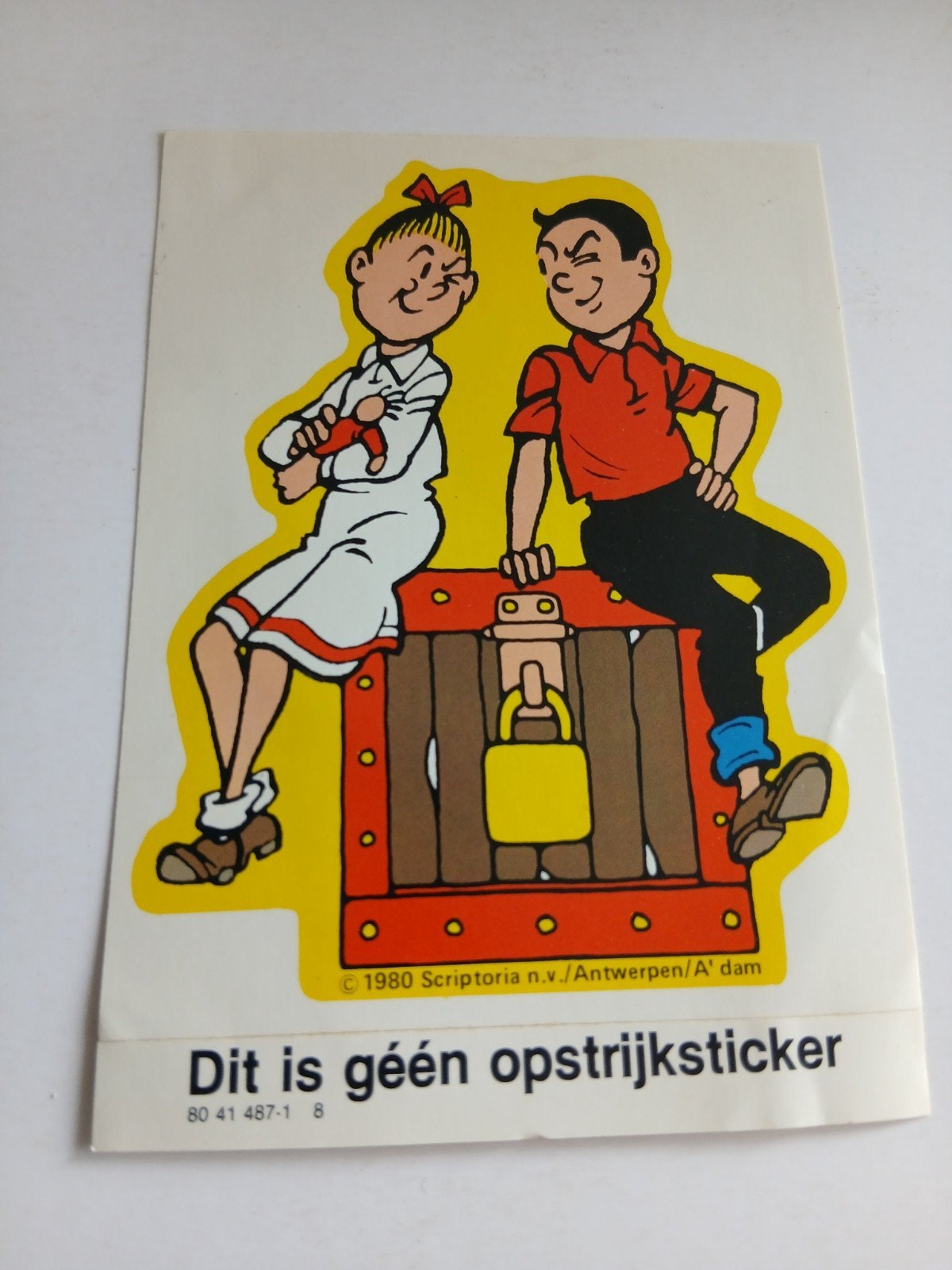 Suske en wiske sticker, Ophalen of Verzenden, Zo goed als nieuw, Bedrijf of Vereniging