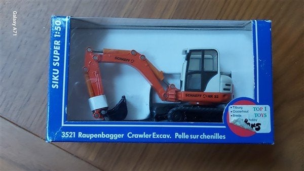 Siku 3521 Graafmachine, Hobby en Vrije tijd, Modelauto's | 1:50, Ophalen of Verzenden, Zo goed als nieuw, Bus of Vrachtwagen, SIKU