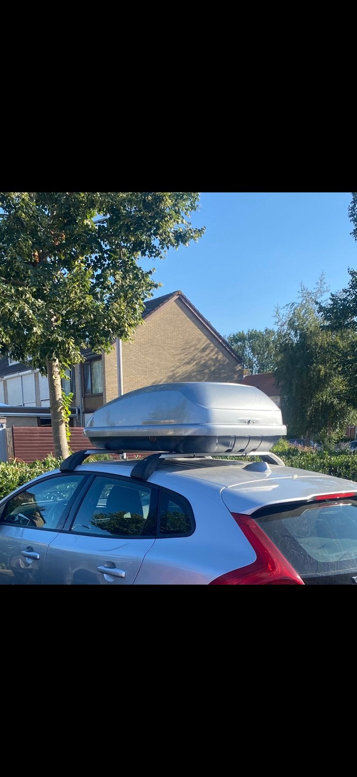 Volvo V40 dakdragers met dakkoffer, Ophalen, Gebruikt