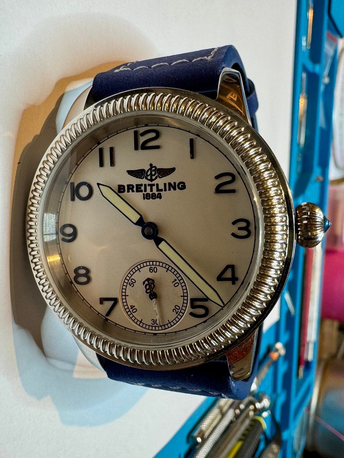 Breitling Marriage watch. 44mm handwind, Ophalen of Verzenden, Staal, Breitling, 1960 of later