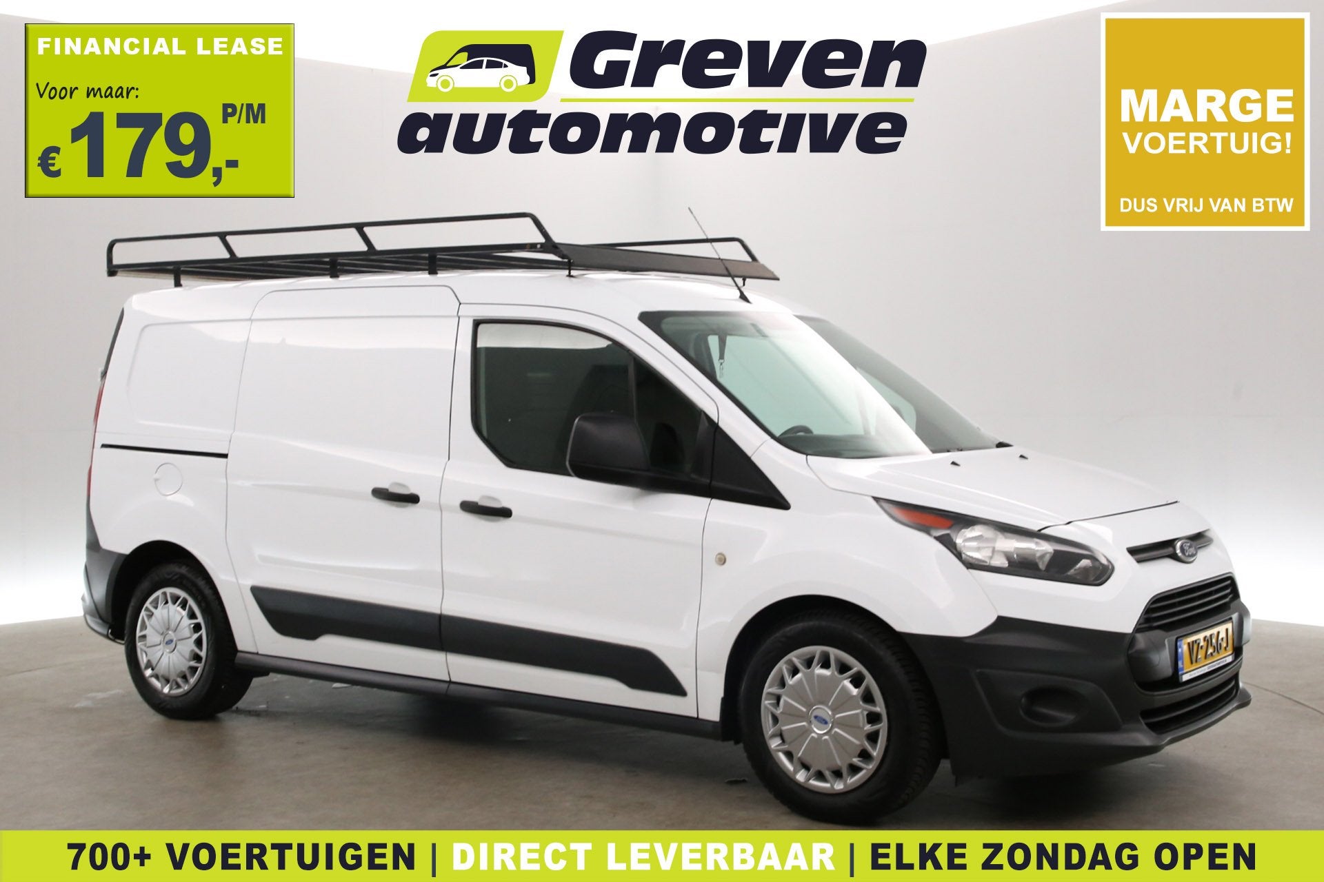 Ford Transit Connect 1.5 TDCI 101PK L2 | Marge | Airco | Tre, Gebruikt, Euro 6, 4 cilinders, Origineel Nederlands