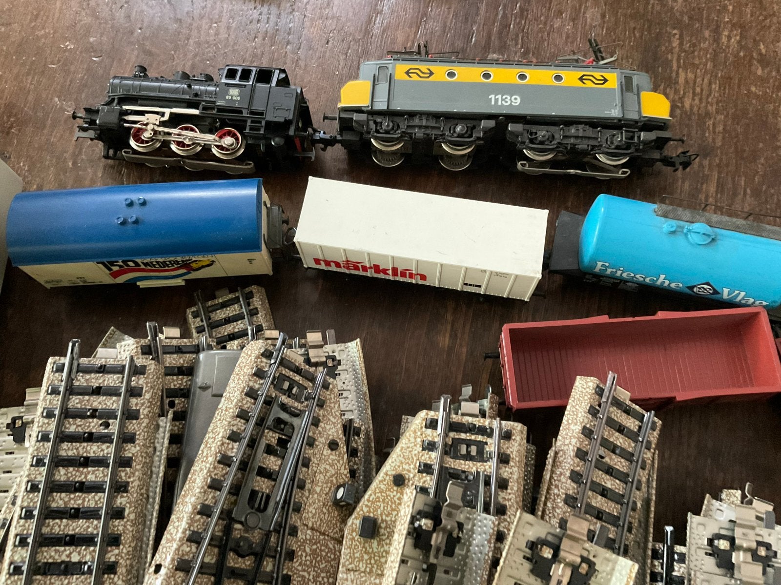 Märklin Treinset met Locomotieven, Wagons en Rails, Wisselstroom, Ophalen of Verzenden, NS, Märklin