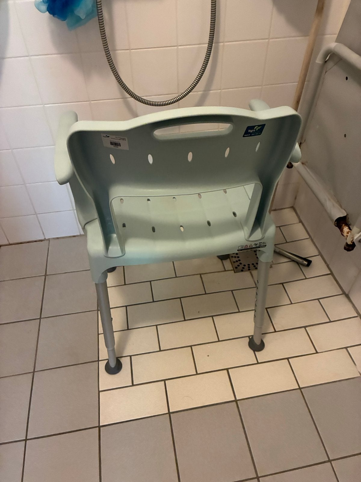 Douchestoel van Vegro, Ophalen, Zo goed als nieuw