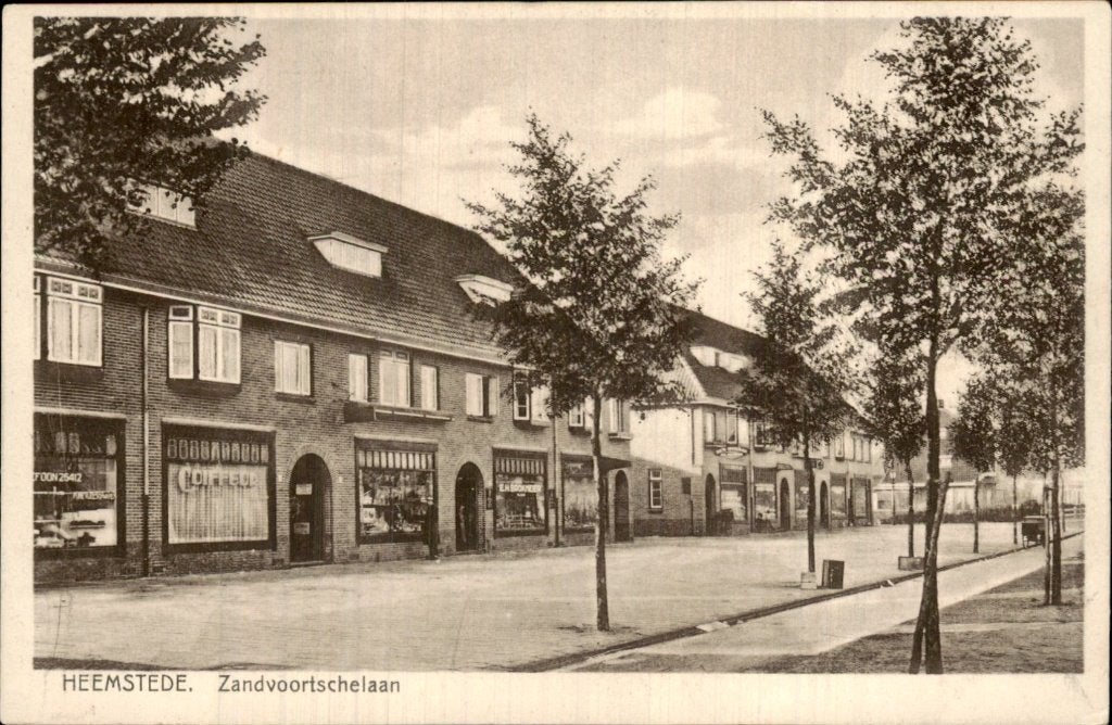 Heemstede - Zandvoortschelaan - Winkelpanden, Ophalen of Verzenden, 1920 tot 1940, Ongelopen, Noord-Holland