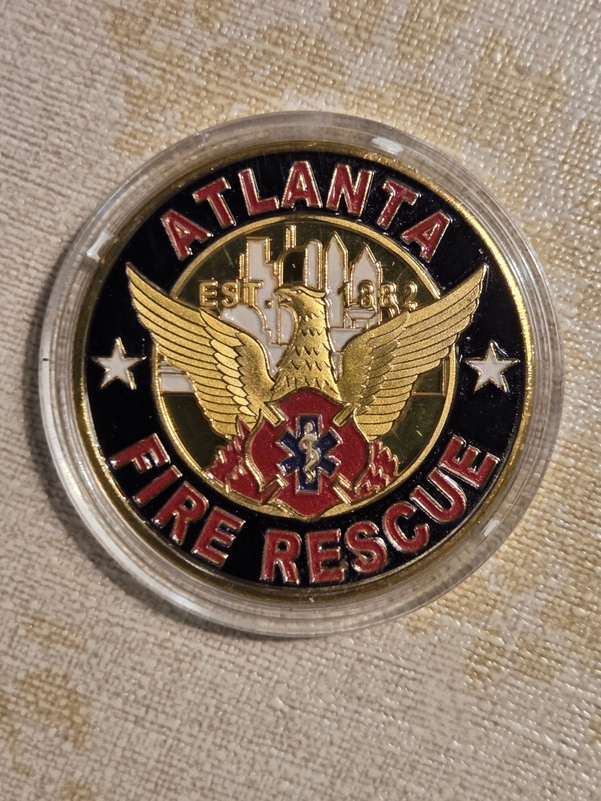 Atlanta Fire Rescue Saint Florian Challenge Munt, Ophalen of Verzenden