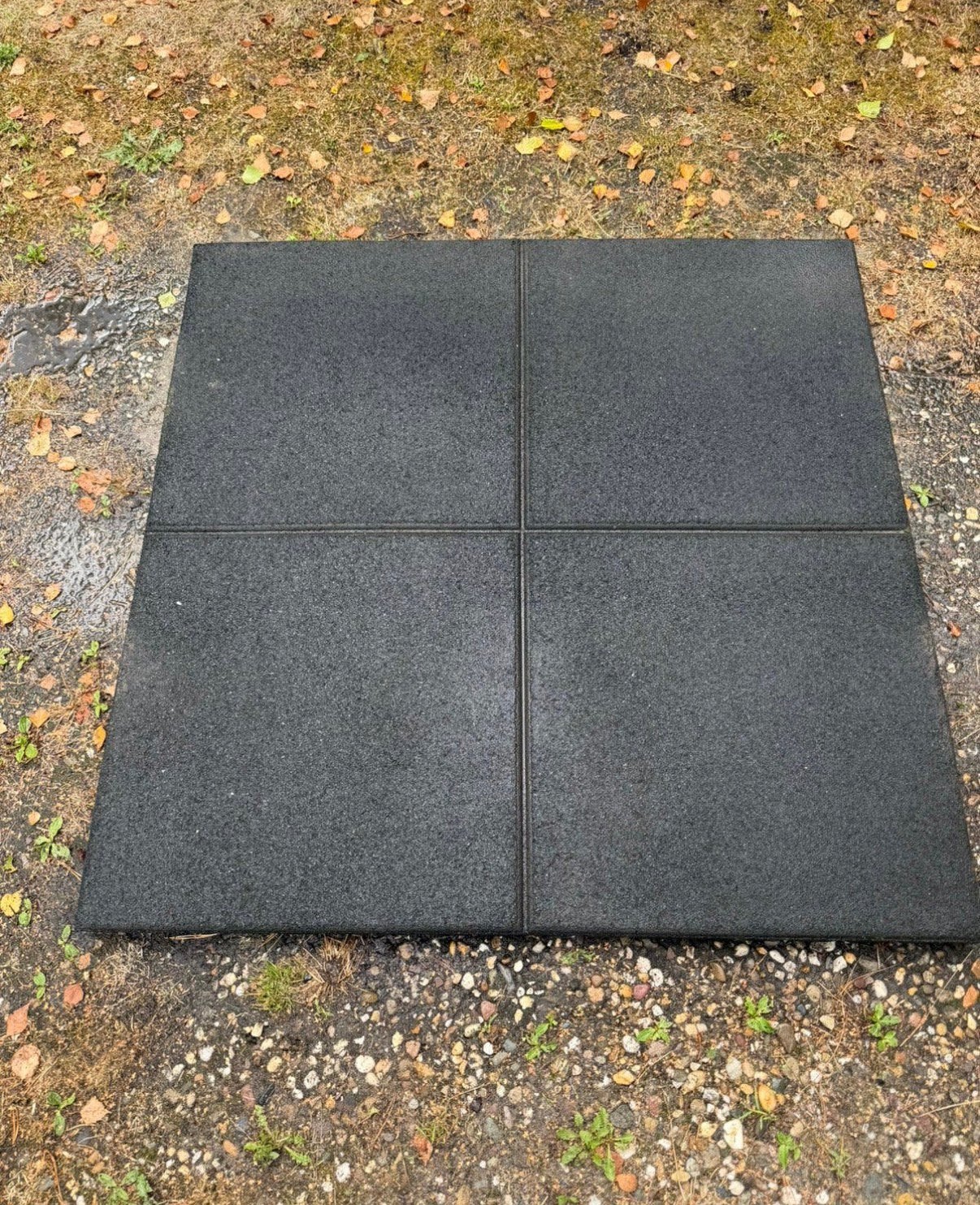 Rubberen matten ca 100x100x4 speeltoestel stal ed, Ophalen, Overige typen, Rubber, Zo goed als nieuw