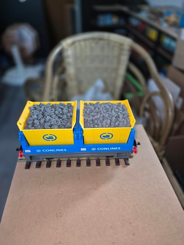 Playmobil wagon met verzwaringsblok, Ophalen of Verzenden, Zo goed als nieuw, Los playmobil