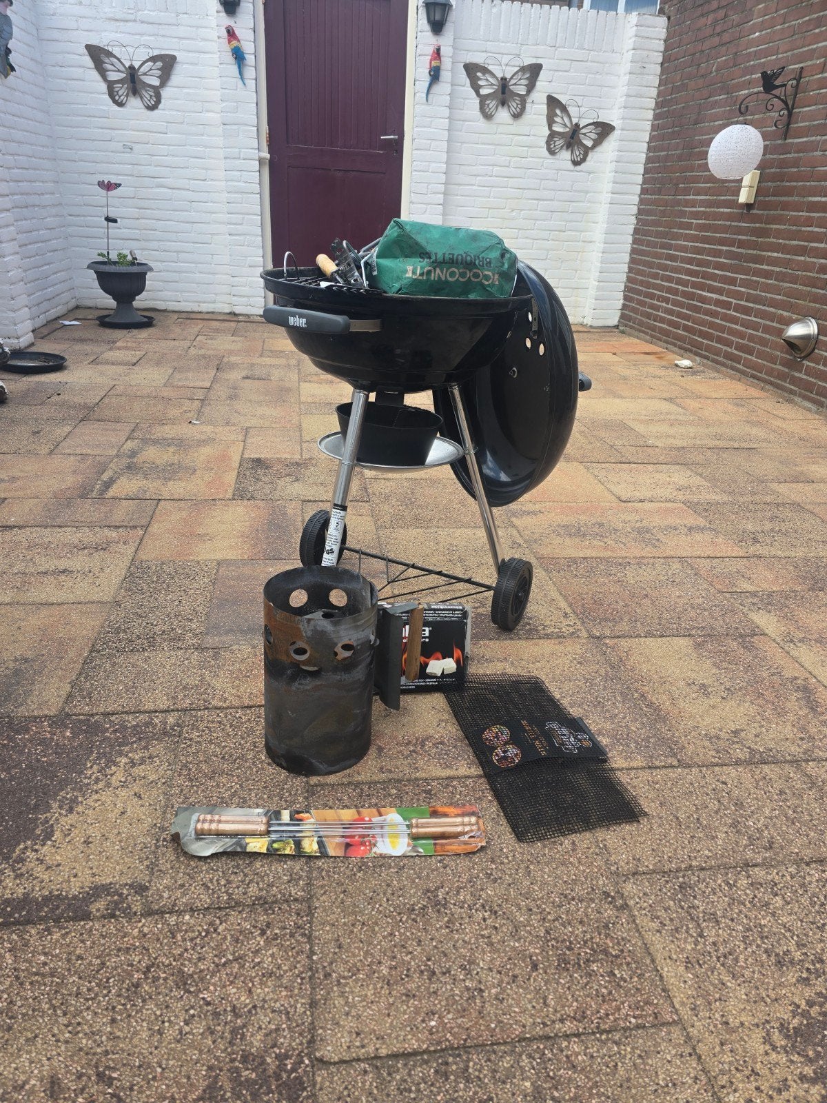 Weber barbecue met accessoires, Ophalen of Verzenden, Gebruikt, Weber