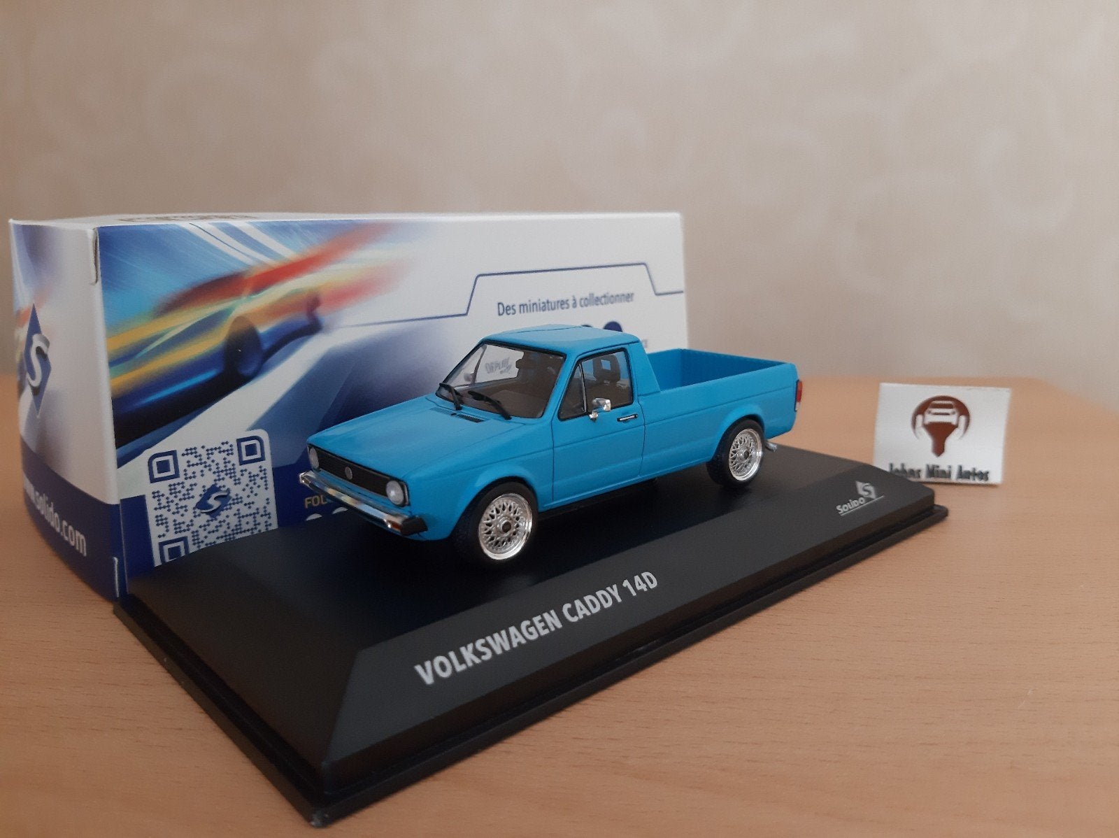 Volkswagen Caddy Mk.I Pick-Up Ice Blue van Solido 1:43, Solido, Auto, Solido, Nieuw