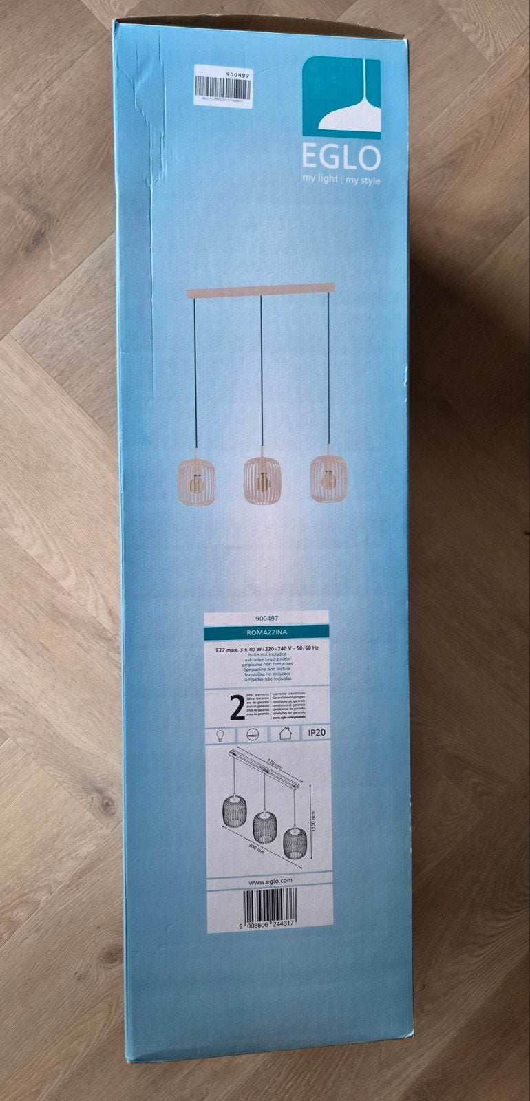 EGLO Romazzina Hanglamp - Nieuw in doos, Kunststof, Modern, Scandinavisch, Nieuw, E27 (groot)