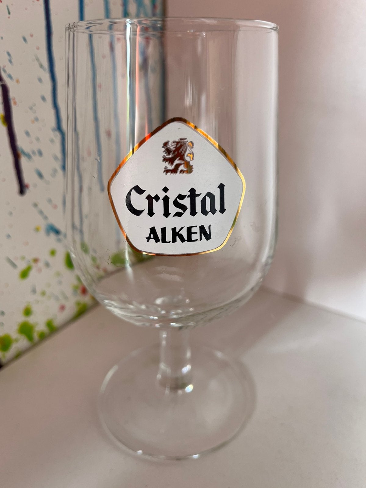 Cristal Alken bierglazen set van 4 glazen, Ophalen of Verzenden, Nieuw, Glas of Glazen, Overige merken