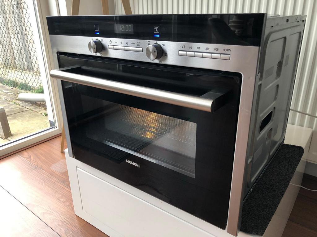 Te Koop Nette Siemens Combi Oven Magnetron Met Grill, Ophalen, Hete lucht, Inbouw, Oven met grill