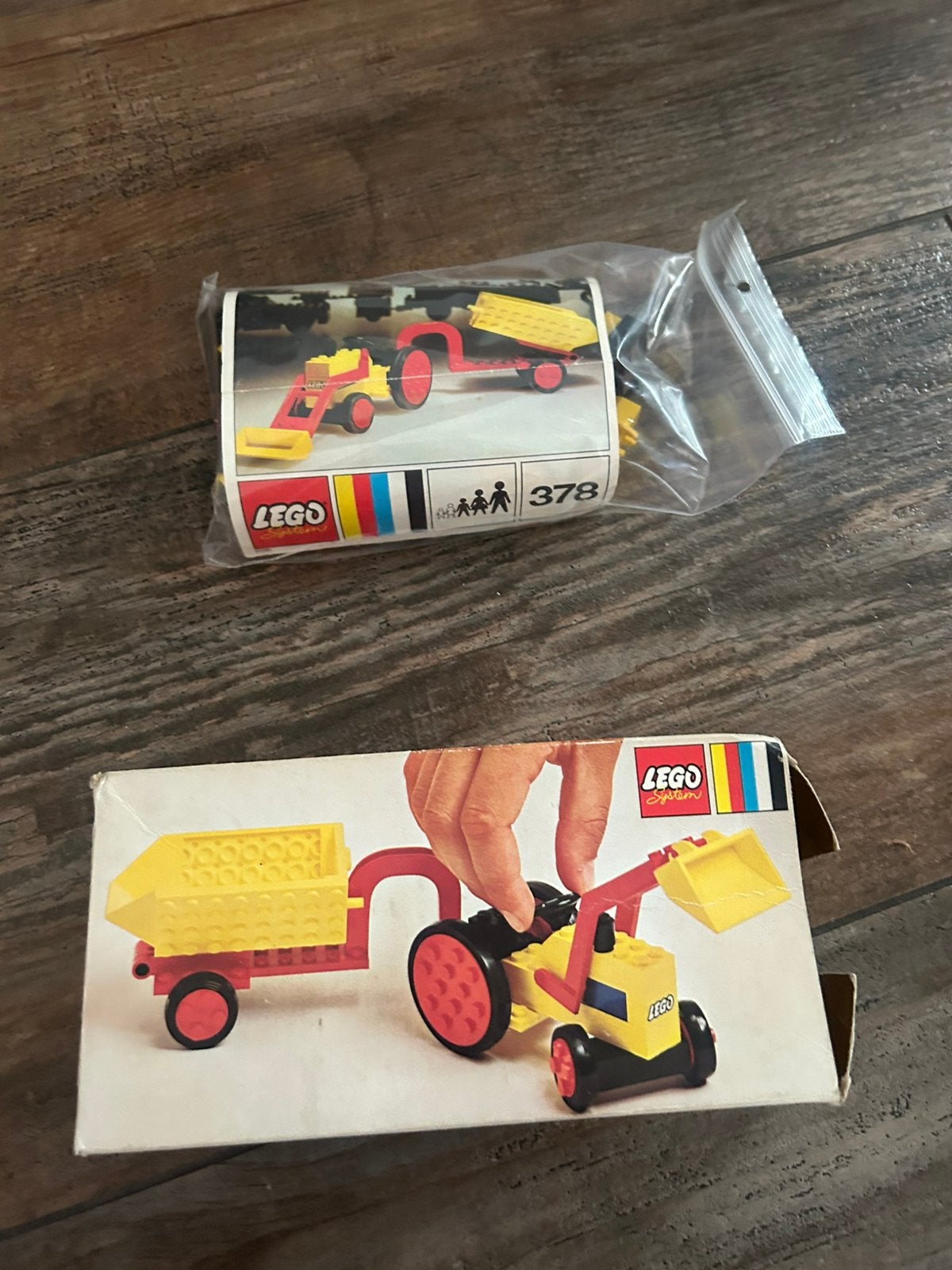 Lego 379 tractor met doos, Ophalen of Verzenden, Zo goed als nieuw