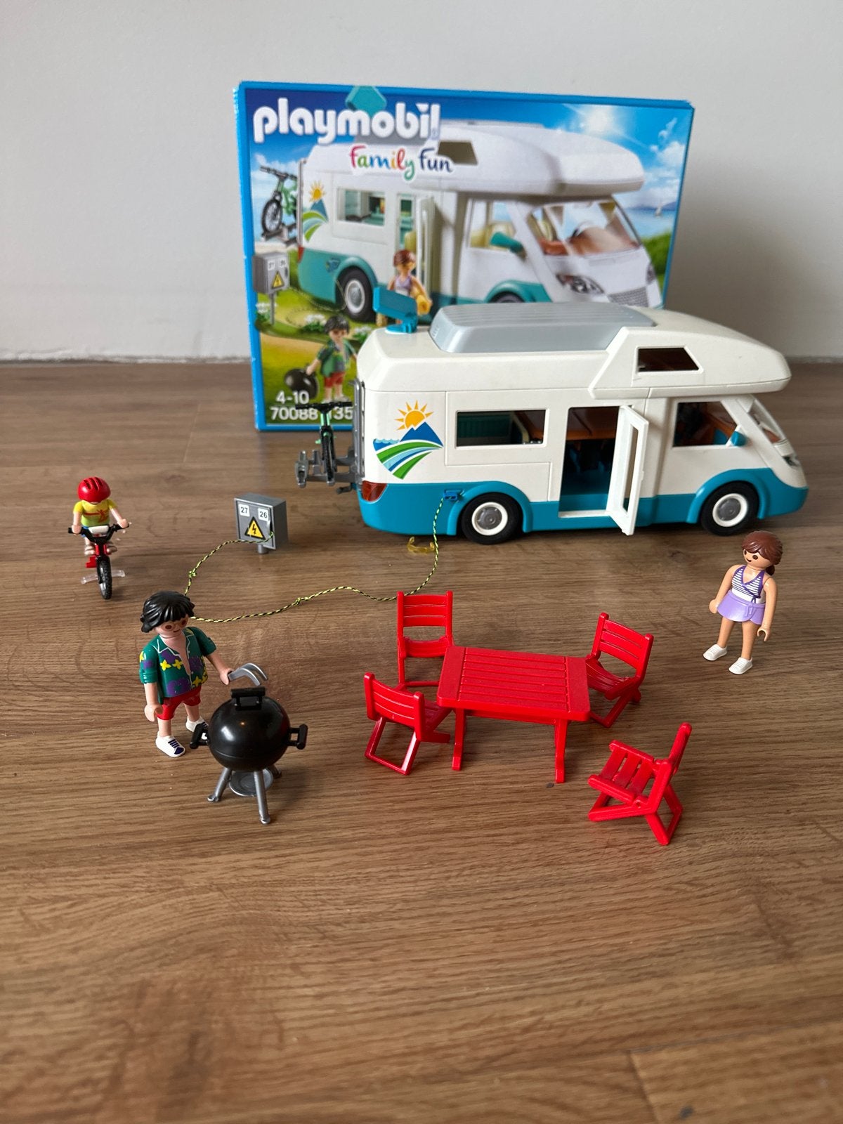 Playmobil Family Fun Camper met accessoires set 70088, Ophalen of Verzenden, Gebruikt