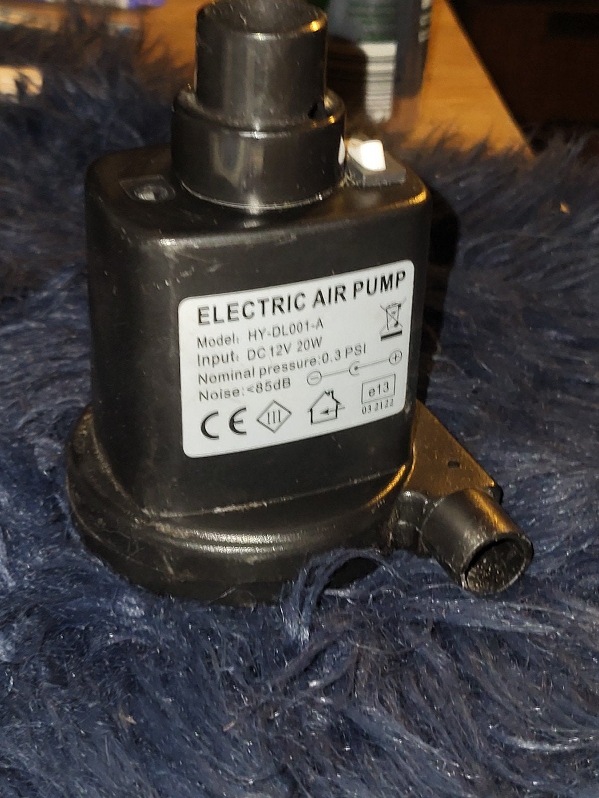 Elektrische Luchtpomp HY-DL001-A - 12V 20W, Ophalen of Verzenden, Zo goed als nieuw