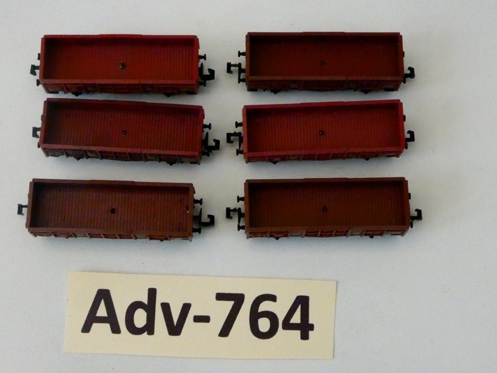 Adv-764 N Spoor Hogebakwagons Ommu 29 Lima, Gebruikt, Gelijkstroom, Wagon, Ophalen of Verzenden