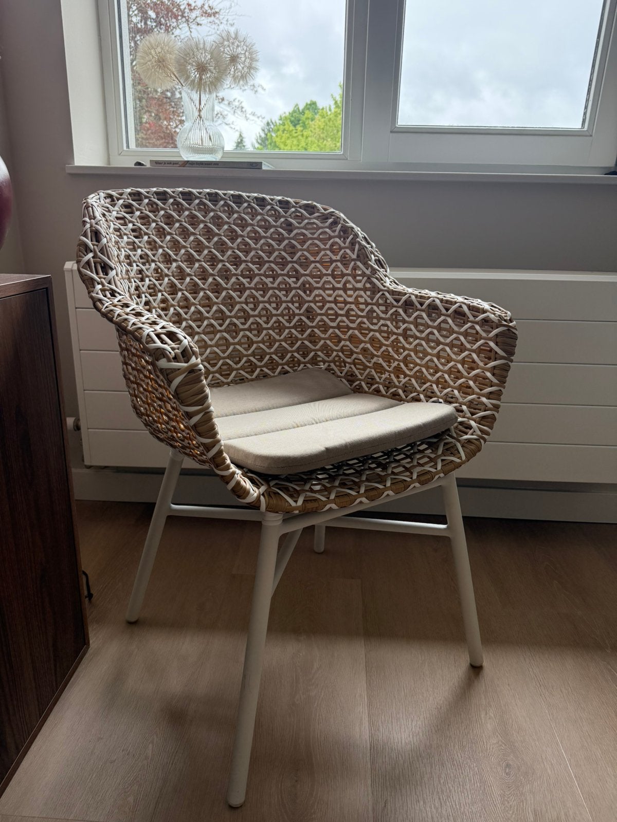 2x Hartman Delphine tuinstoel met zitkussens., Ophalen, Zo goed als nieuw, Wicker
