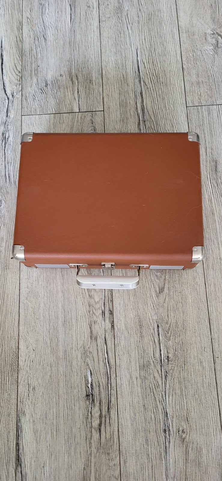 Vintage Vinyl Platenspeler Koffer Bruin, Audio, Tv en Foto, Platenspelers, Ophalen, Zo goed als nieuw, Platenspeler, Overige merken