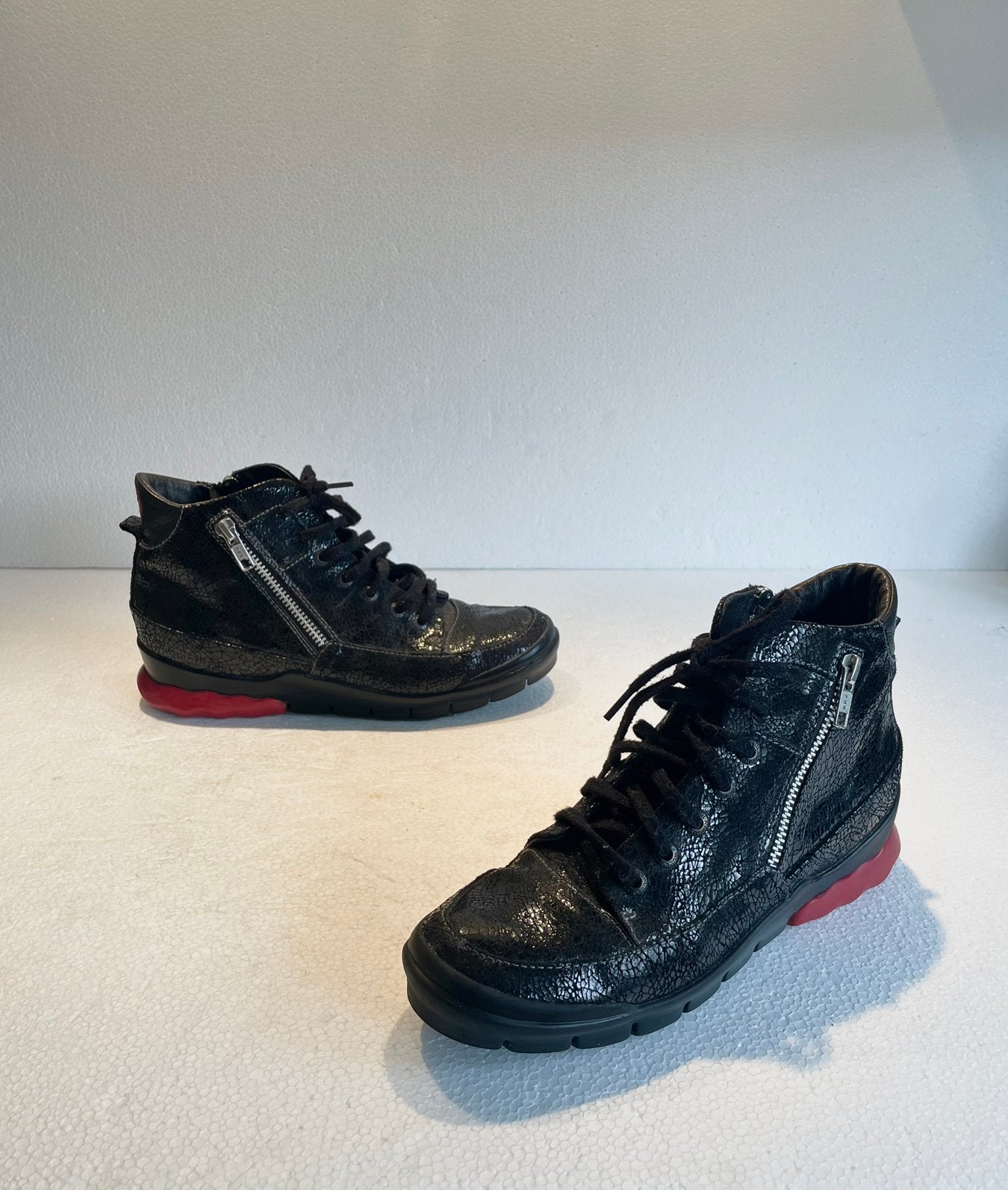Wolky design comfort schoenen rits en veter sluiting 38, Ophalen of Verzenden, Zo goed als nieuw, Instappers