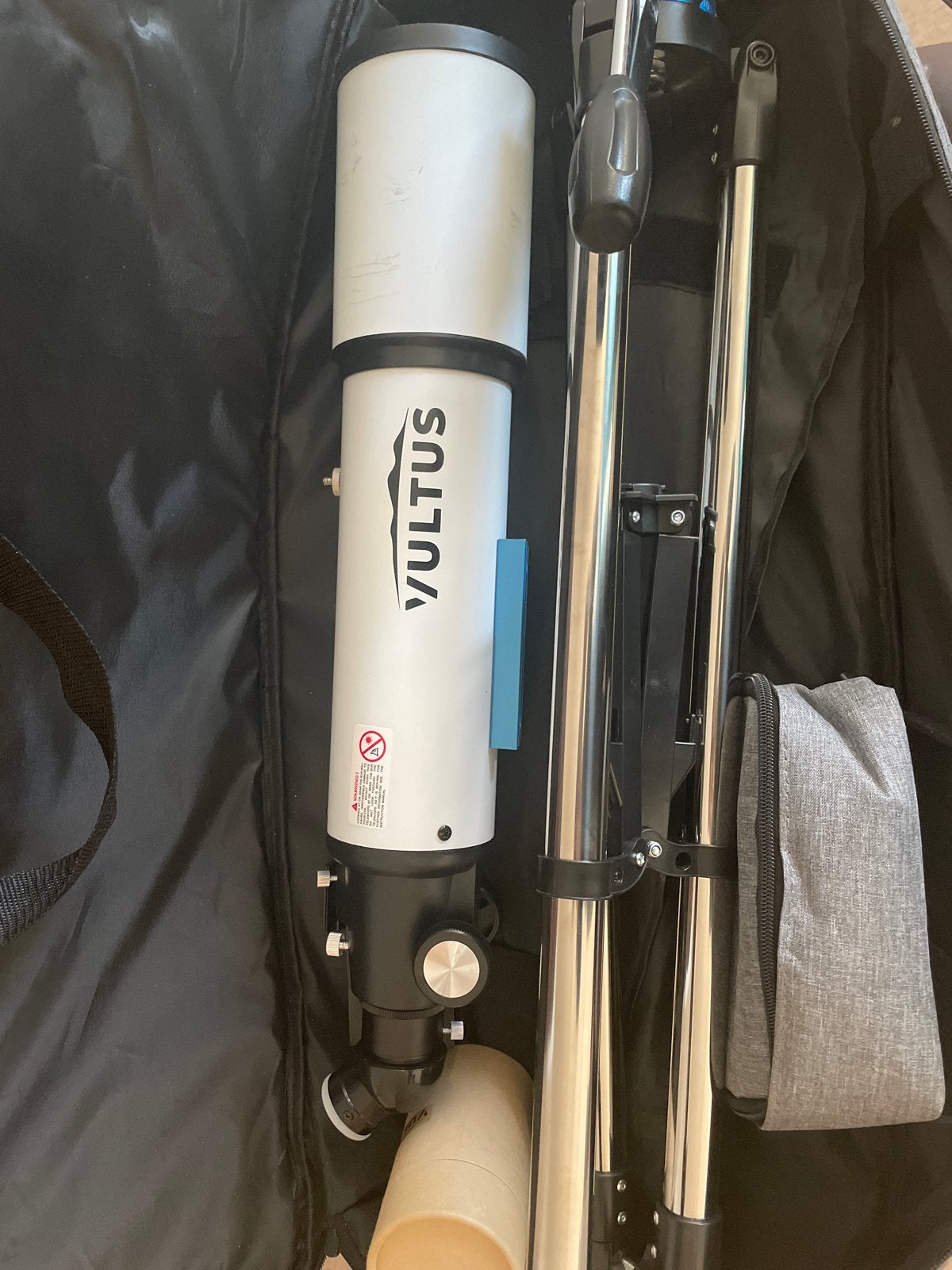 Vultus Lenzentelescoop met Statief en Draagtas, Ophalen, Lenzentelescoop (refractor), Met statief, Zo goed als nieuw