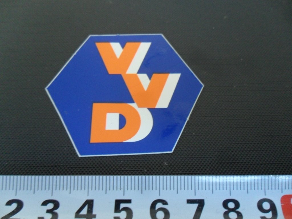 sticker Politiek VVD logo, Verzamelen, Stickers, Ophalen, Zo goed als nieuw