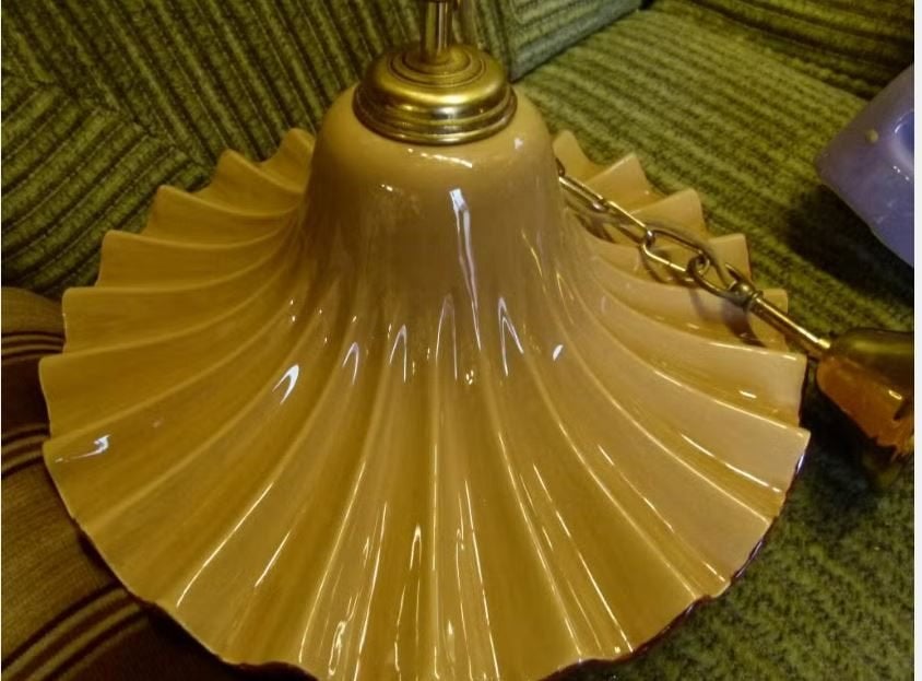 Vintage hanglamp Murano mid-century, Ophalen, Vintage, E27 (groot), Glas