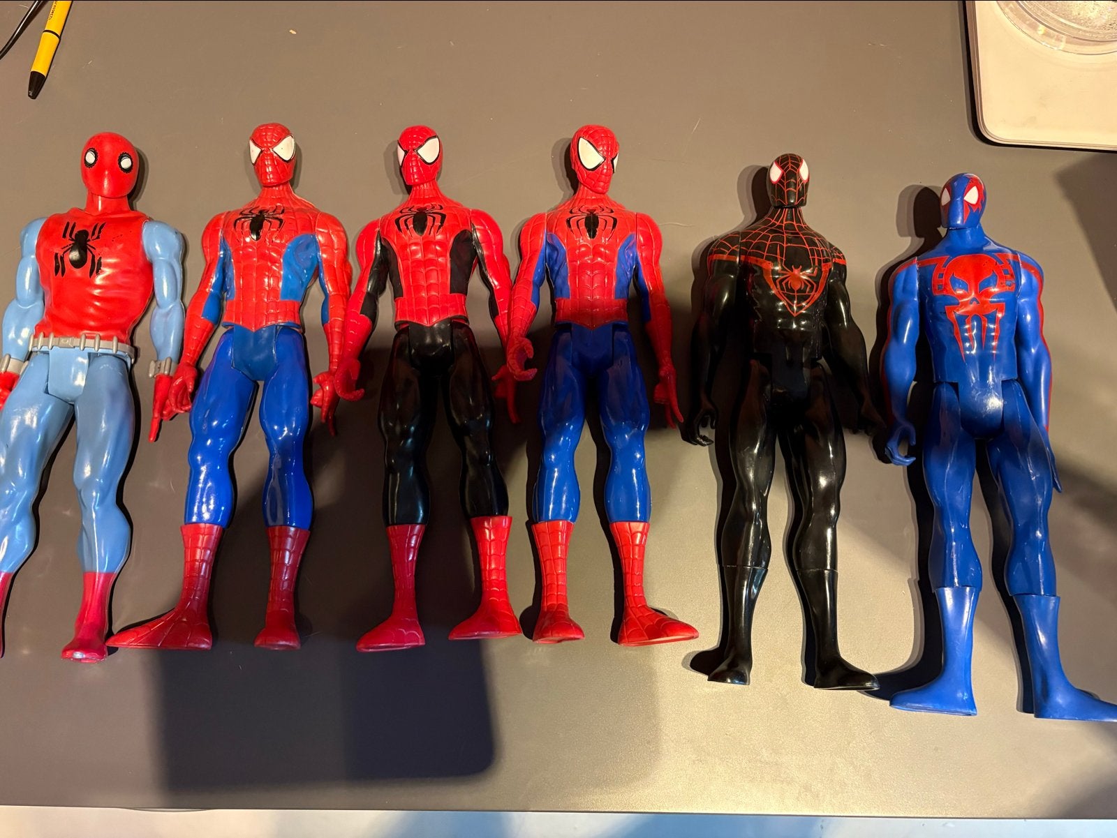 Spiderman actiefiguren set - 6 stuks, marvel, speelgoed,, Verzenden, Gebruikt