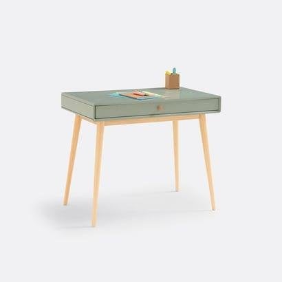 1-drawer desk (90x52x72), Groen, Gebruikt, Scandinavisch, 90 cm