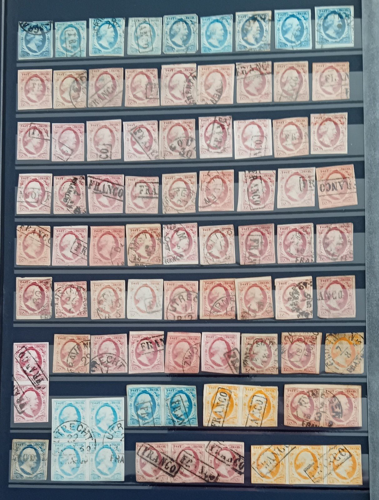 NVPH 1/3 1-3 1 2 3 MEGA COLLECTIE 260X Gestempeld Zie & Lees, Ophalen of Verzenden, T/m 1940