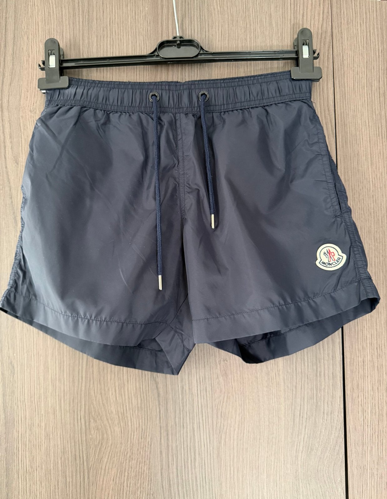 Moncler Zwemshort Maat S Donkerblauw, Verzenden, Maat 46 (S) of kleiner, Blauw, Zwemshort