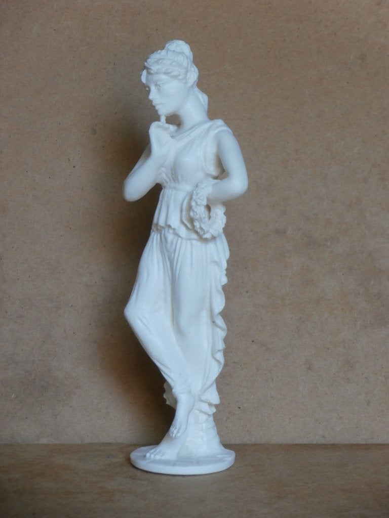 Griekse godin Diana Persephone Grieks Romeins vrouw beeldje, Gips, Ophalen of Verzenden, 20 - 50 cm, Wit