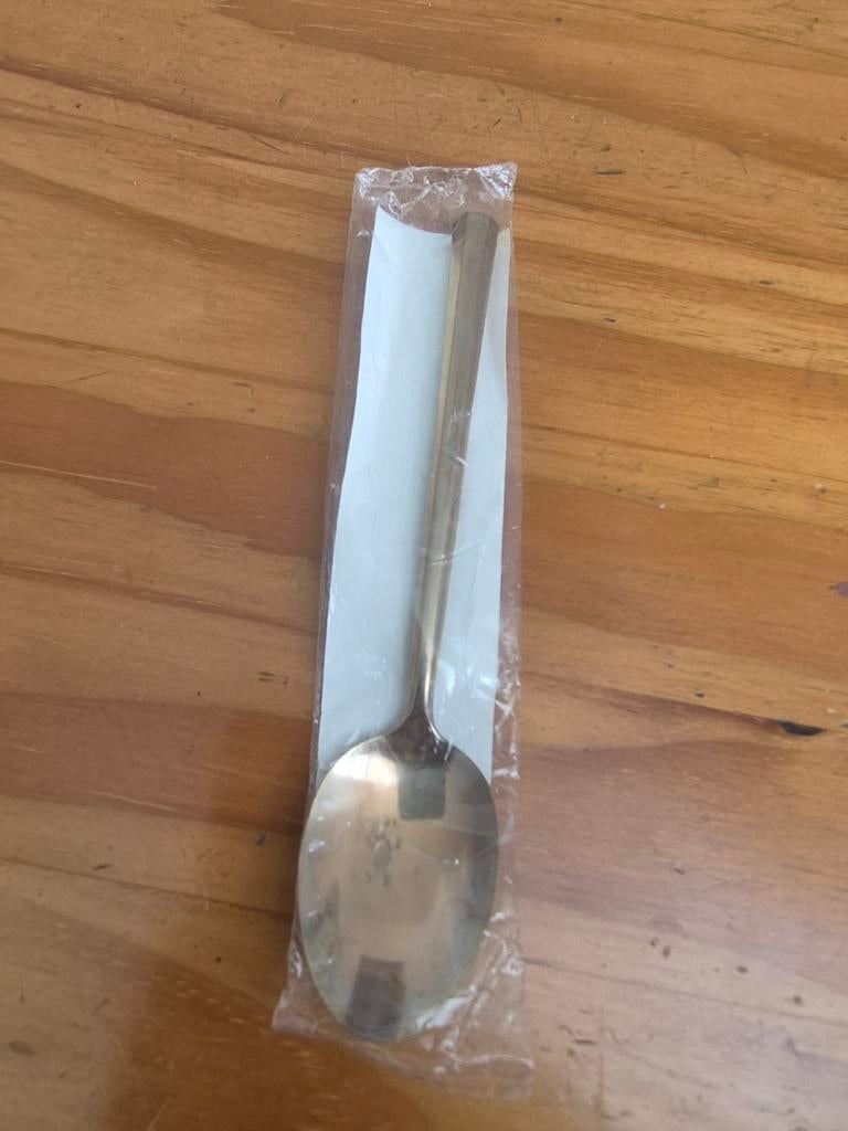 Bronsbestek lepeltje 14cm, Ophalen of Verzenden