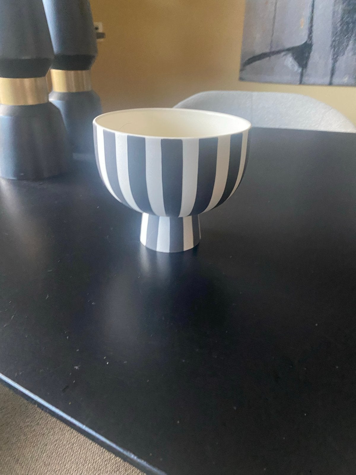 Decoratieve schaal TOPPU van OYOY Living, Huis en Inrichting, Op voet, Porselein of Keramiek, Schaal, Rond