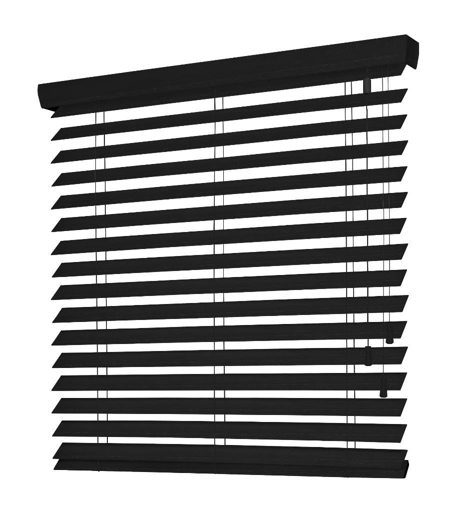 Veneta Harmony - Houten jaloezie (donkergrijs) 202x238 cm, Ophalen, Nieuw, Zwart