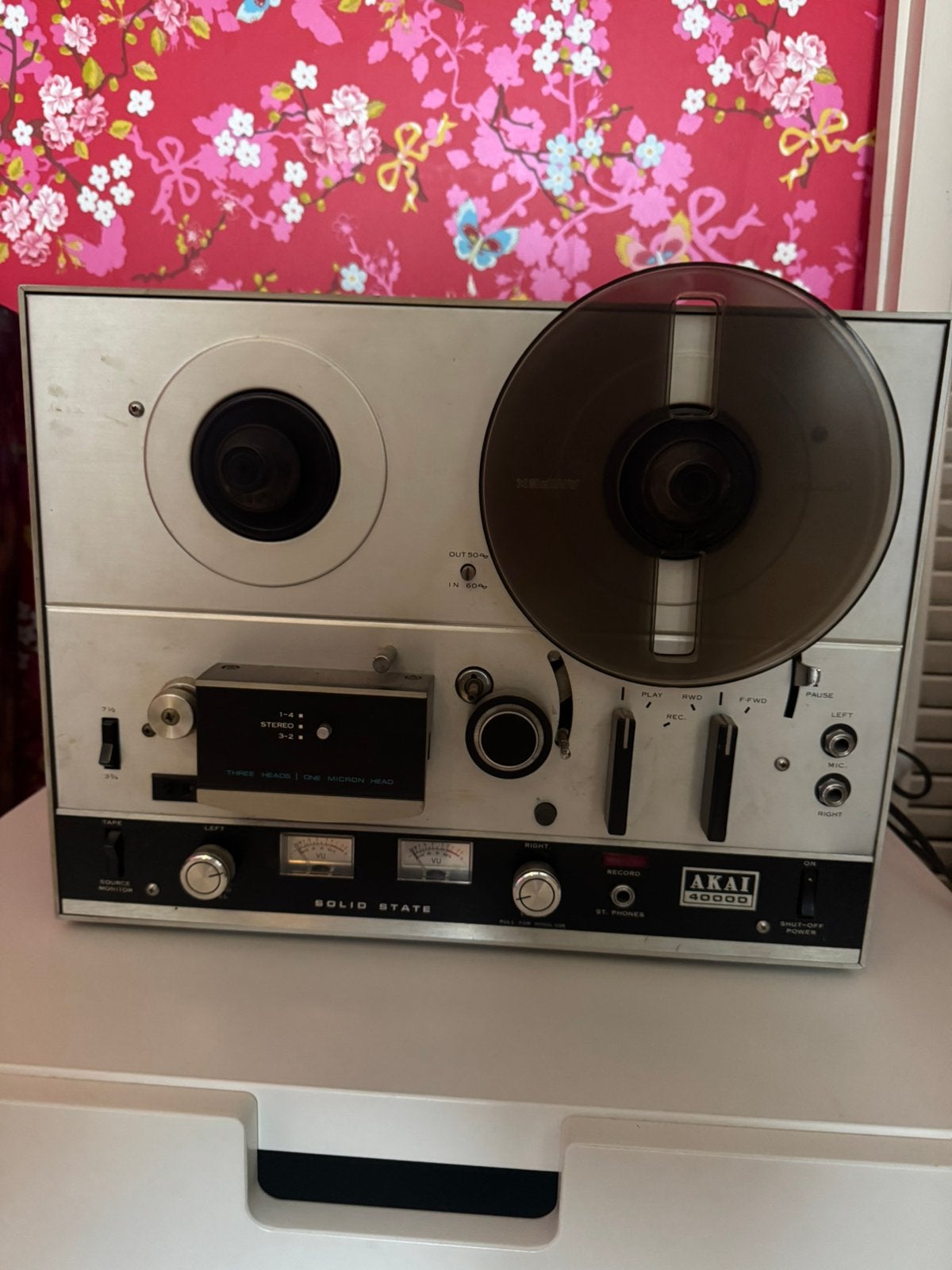 Vintage Akai 4000D Bandrecorder Solid State 3-Head Jaren '70, Ophalen, Bandrecorder