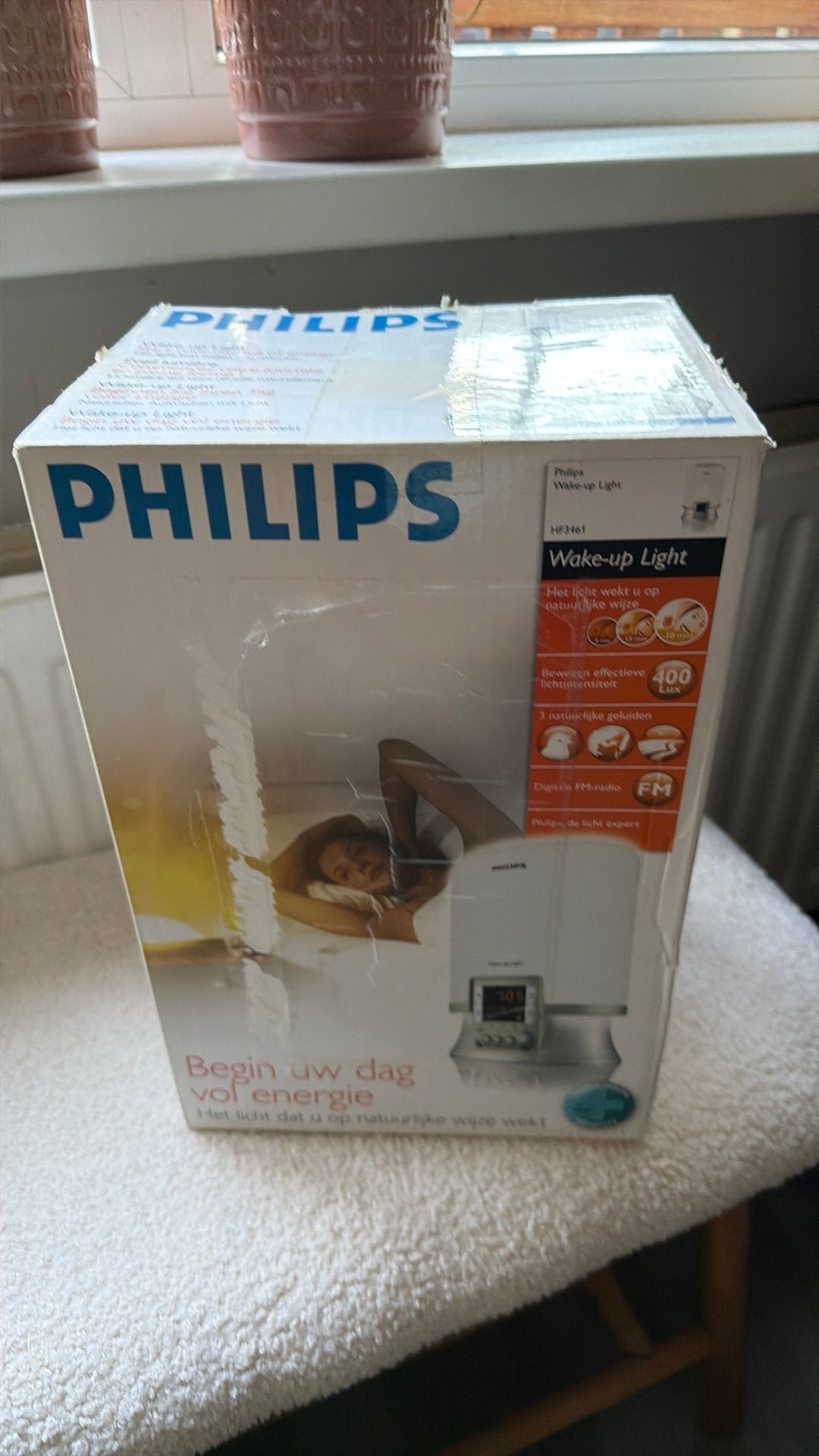 Philips wake up light HF 3461, Ophalen, Wit, Kunststof, Philips