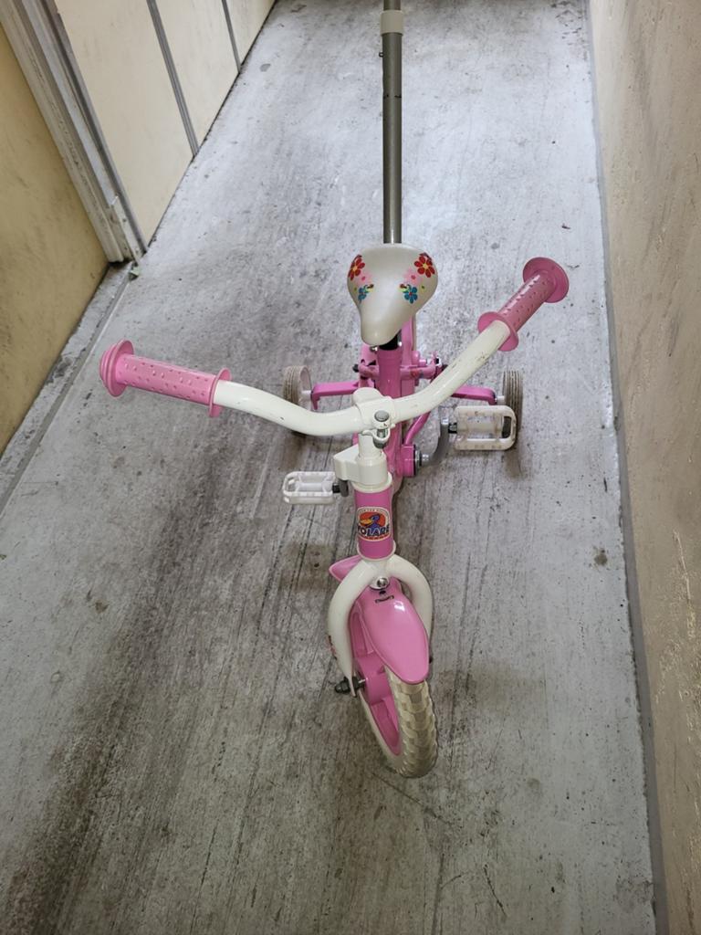 Kinderfiets, Ophalen, Gebruikt, Duwstang