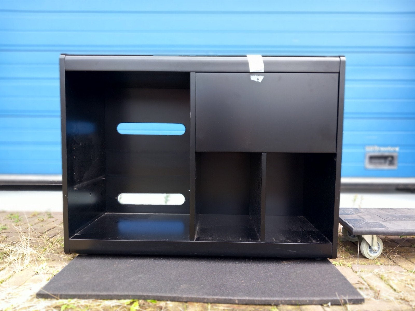 Exclusief design audiomeubel, Ophalen, 100 tot 150 cm, Overige houtsoorten, Zo goed als nieuw