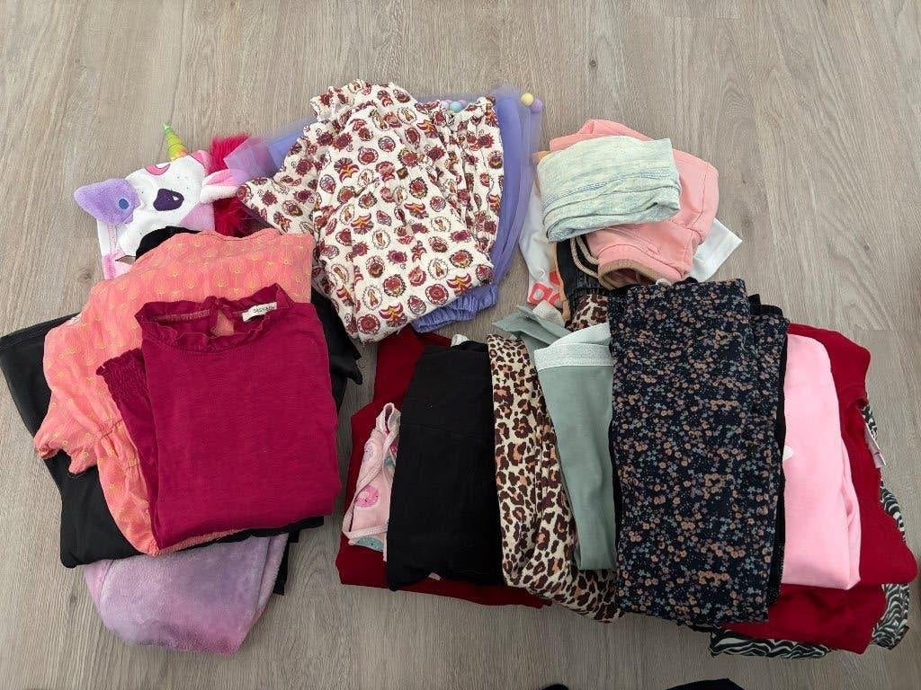Kinderkleding maat 122-128 (vuilniszak vol), Ophalen, Gebruikt, Maat 128