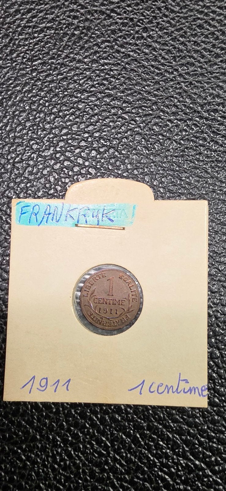 Frankrijk 1 centime 1911, Ophalen of Verzenden, Frankrijk