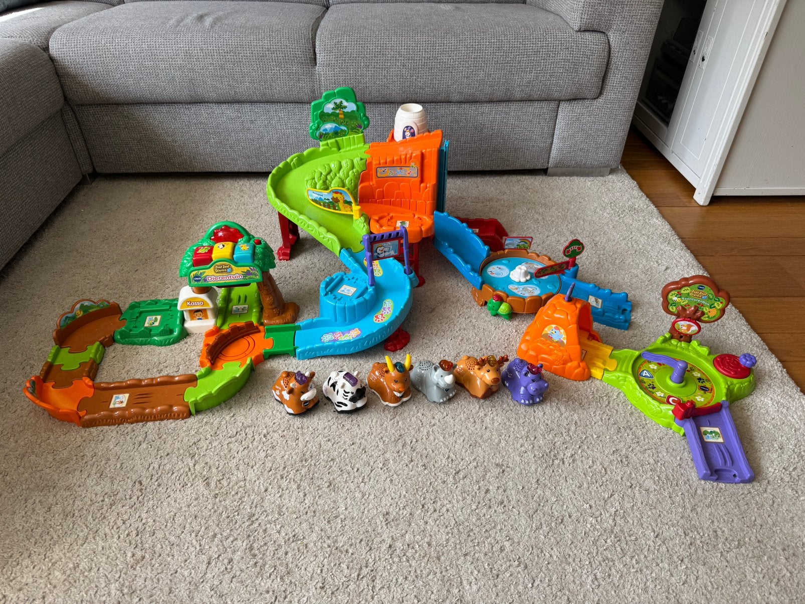 VTech Zoef Zoef Dieren Dierentuin en Avonturenbos, Kinderen en Baby's, Speelgoed | Vtech, Ophalen of Verzenden, Zo goed als nieuw