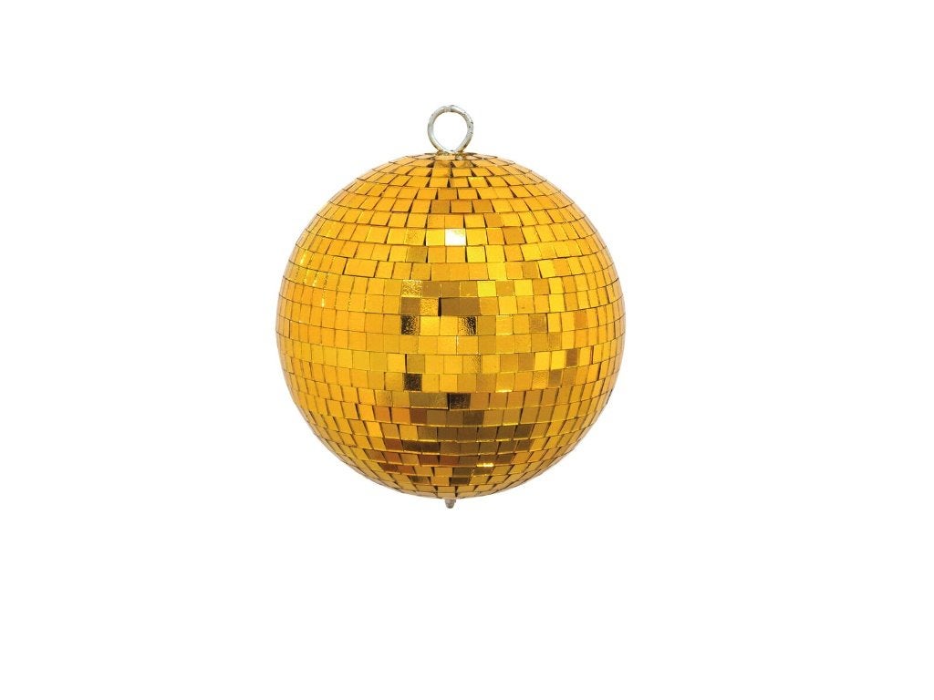EUROLITE Mirror ball 15cm gold Spiegelbol Goud, Geluidgestuurd, ., Discobol, Nieuw