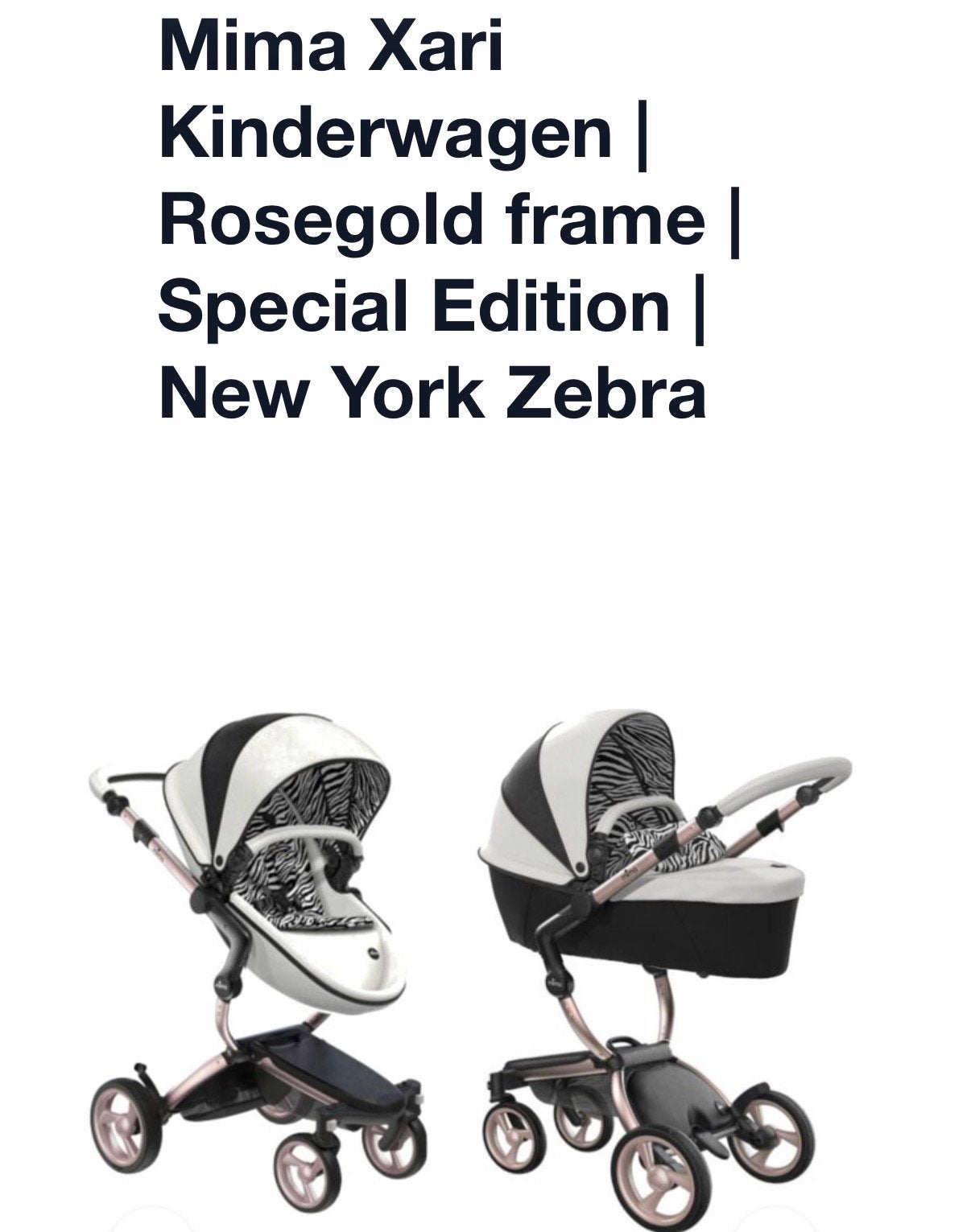 Nieuwe Mima Xari Kinderwagen, Ophalen, Nieuw, Combiwagen, Overige merken