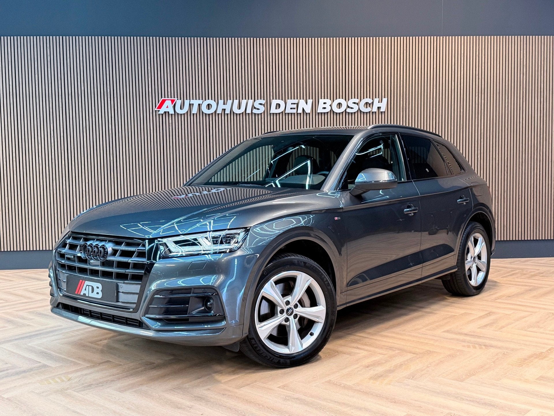 Audi Q5 50 TFSI e Quattro S Line |Matrix|ACC|Trekhaak|Keyles, Auto's, Automaat, Dealer onderhouden, 4 cilinders, Leder en Stof