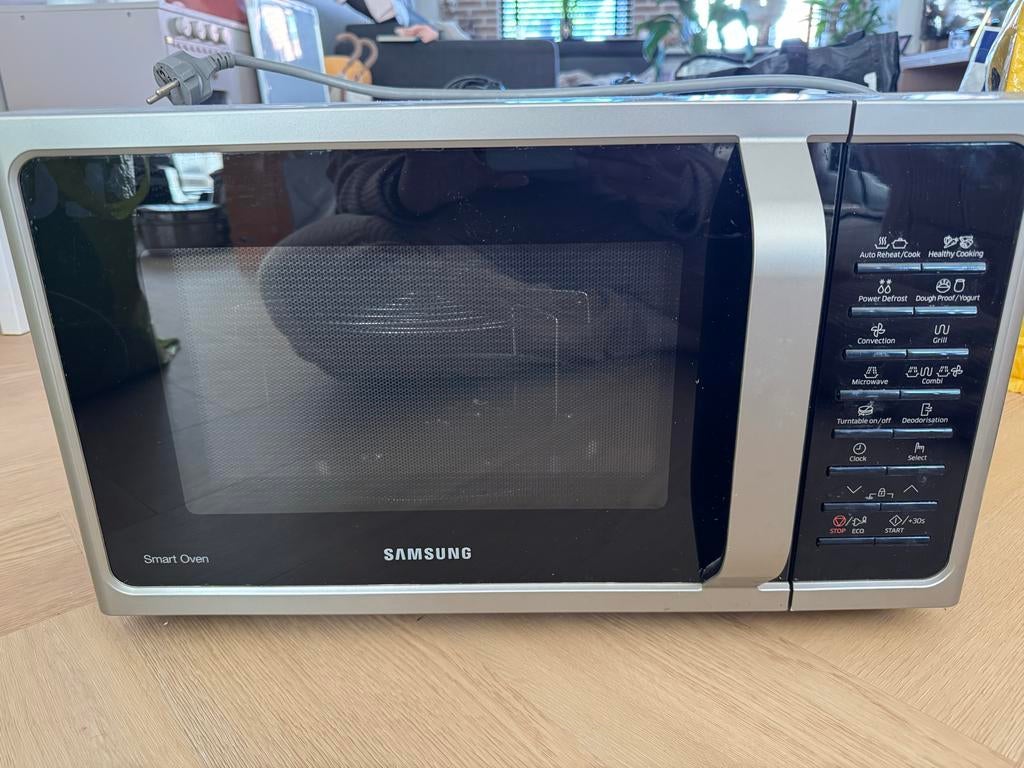 Samsung Smart Oven Combimagnetron - Zilver, Ophalen, Combimagnetron, Gebruikt, Grill