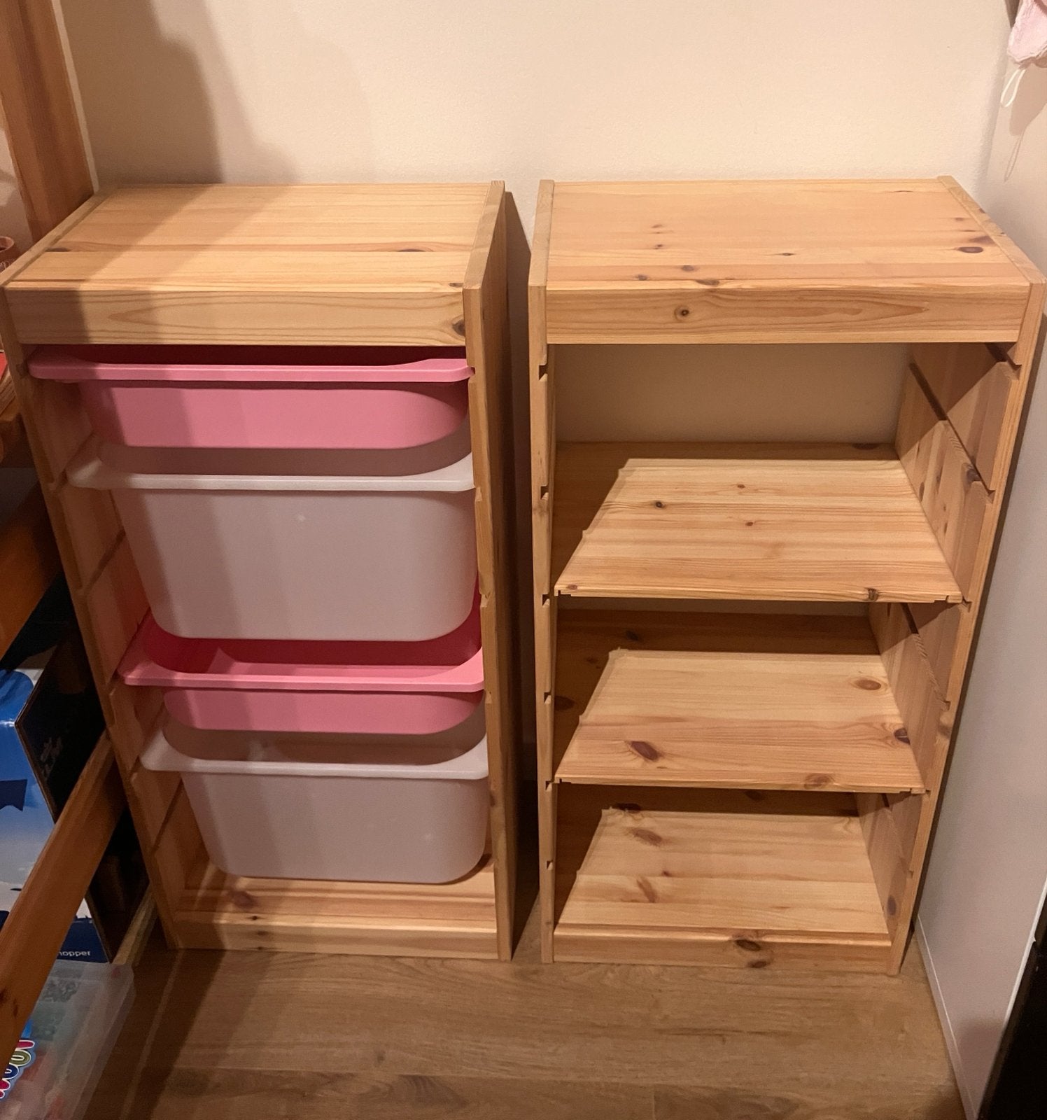 IKEA TROFAST opbergkast prijs voor allebei, Ophalen, Met plank(en), Minder dan 50 cm, Ikea trofast, B 44cm D 30cm H 90cm
