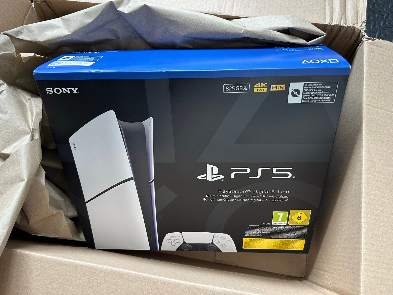 PlayStation 5 Slim Digital Edition inc control Nieuw in doos, Ophalen, Nieuw, Playstation 5 Digital